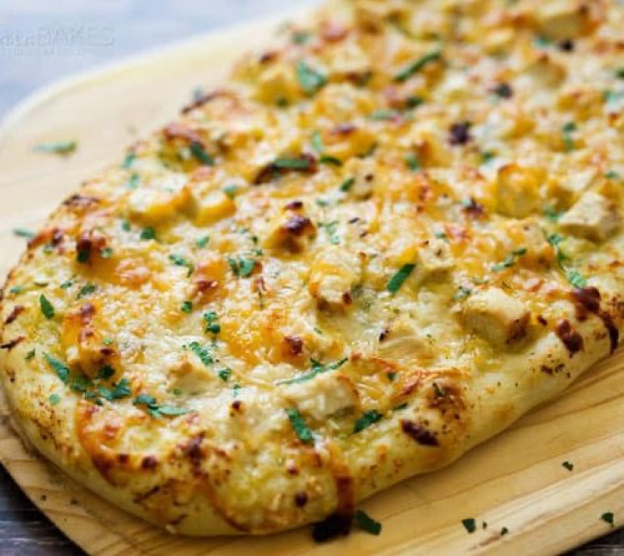 chicken pesto flatbread — Axiom Coffee, Fort Worth